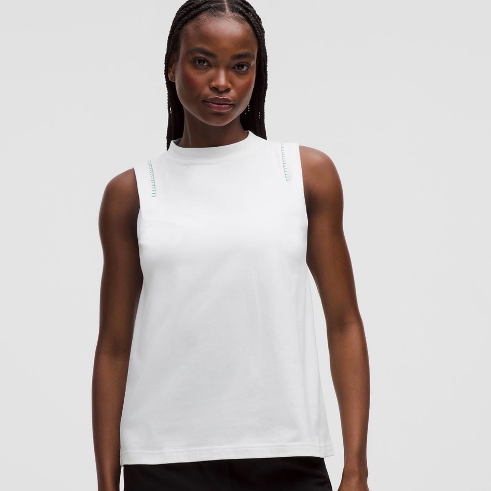 Lululemon Athletica White Tank Top, medium